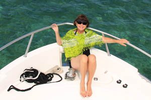 lisaonbow Back to the Marina Via Snake Cay
