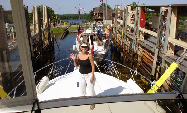 bigchuteride 1 Trent Severn Waterway   Big Chute Marine Railway and the LAST LOCK!!!
