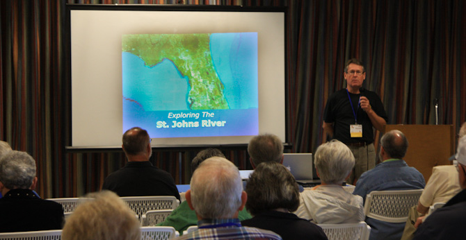Jim Favors presenting the St. Johns River
